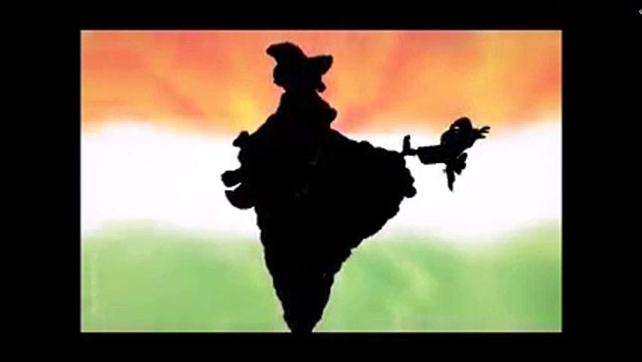 A tribute to India's Independence Day with the art of Shadow Hand's