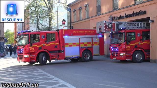 [Stockholm] 1310 + 1330 Storstockholms brandförsvar