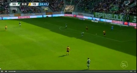 Jean Pierre Nsame Goal - Sankt Gallen vs Young Boys  0-1  27.08.2017 (HD)