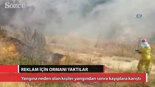 Reklam için ormanı yaktılar