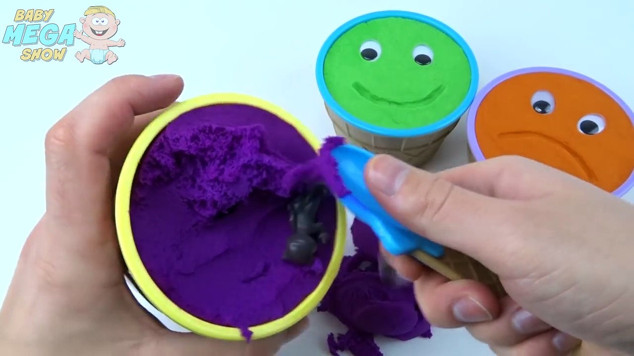 Чашки кинетический песок смайлик лицо лед крем сюрприз Игрушки Пеппа свинья маша лапа патруль Говоря т