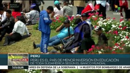 Gobierno peruano busca criminalizar a profesores en huelga