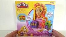 Diseños cabello Jugar-doh juego princesa juguetes vídeo Disney rapunzel unboxing