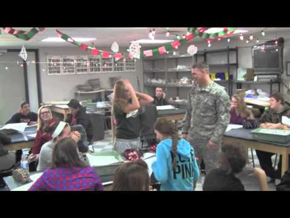Soldier Brother Surprises His Sister