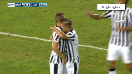 ΠΑΟΚ 3-1 Κέρκυρα - Τα γκολ 27.08.2017
