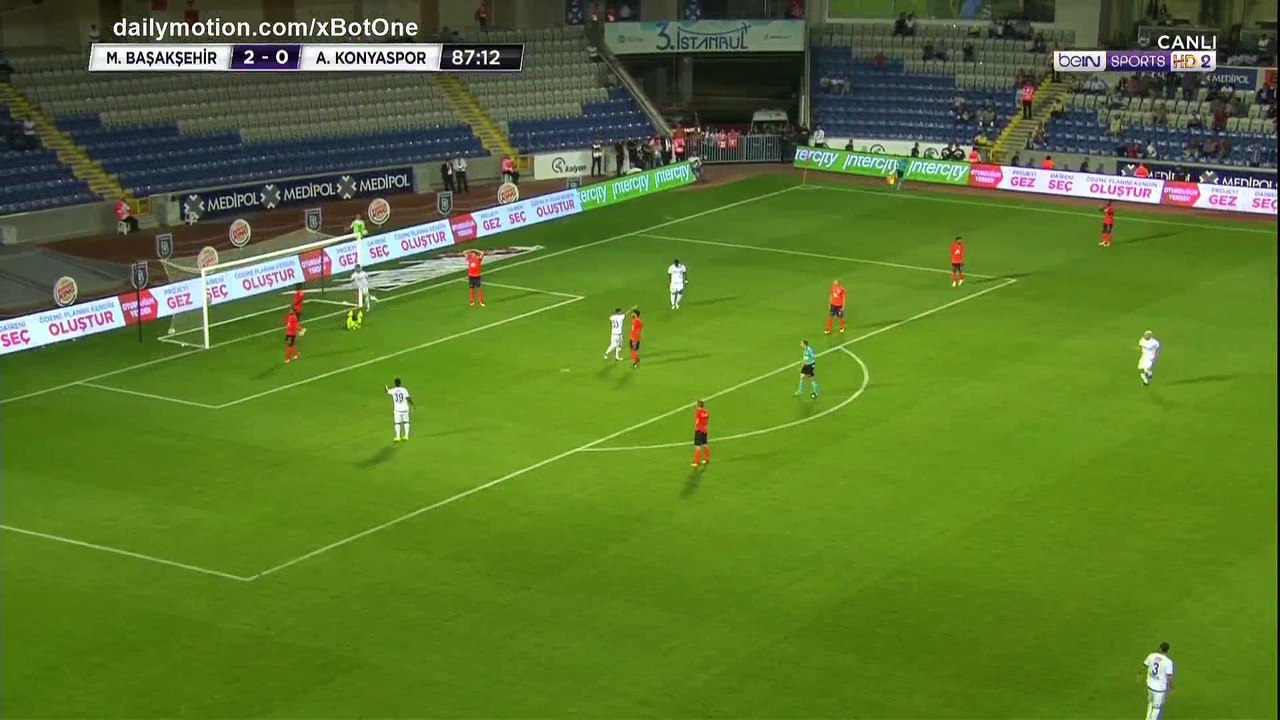 Nejc Skubic Goal HD - Basaksehir 2 - 1 Konyaspor - 27.08.2017 (Full Replay)