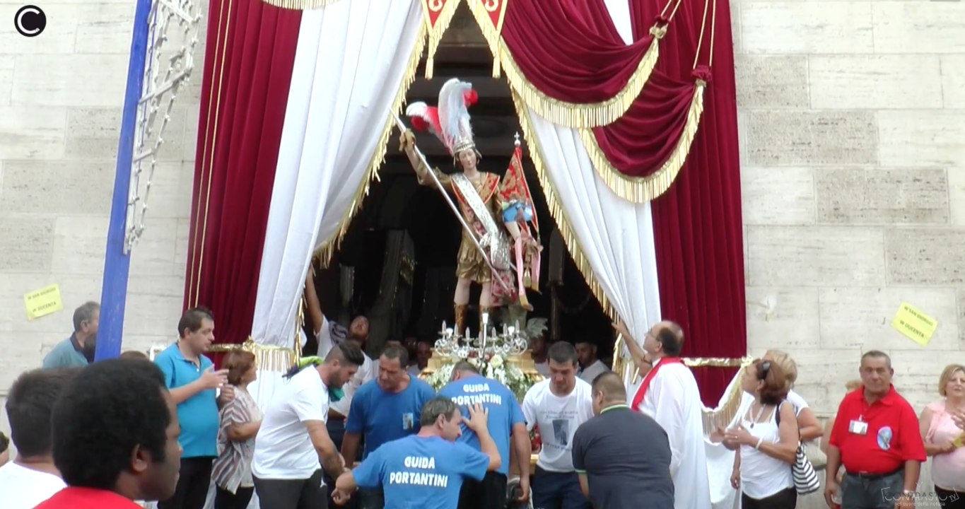 Trentola Ducenta (CE) - Festeggiamenti in onore di San Giorgio Martire, il Santo Patrono in processione (27.08.17)