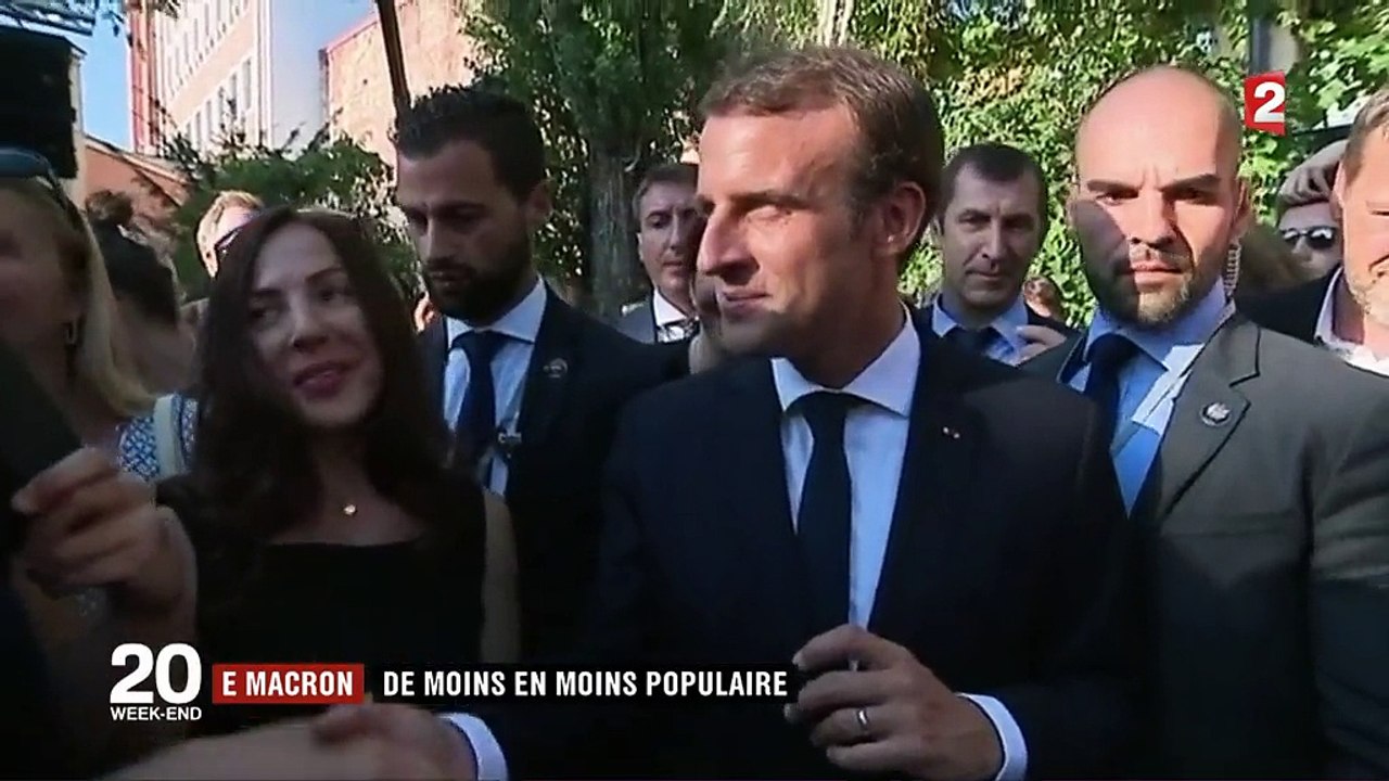 Emmanuel Macron : de moins en moins populaire