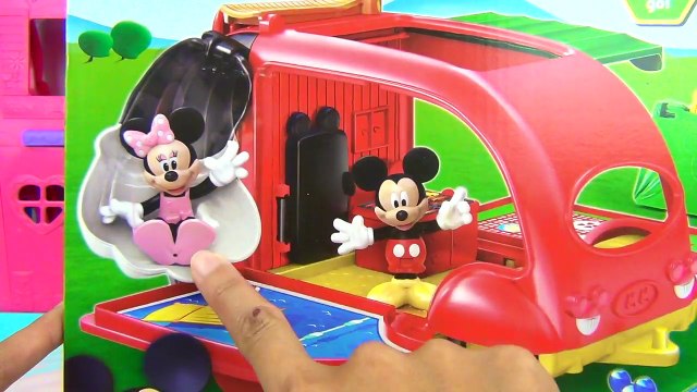 Disney Jr. Mickey Mouse Clubhouse Friends CRUISIN' CAMPER Playset Minnie Toy Pool Slide / TUYC