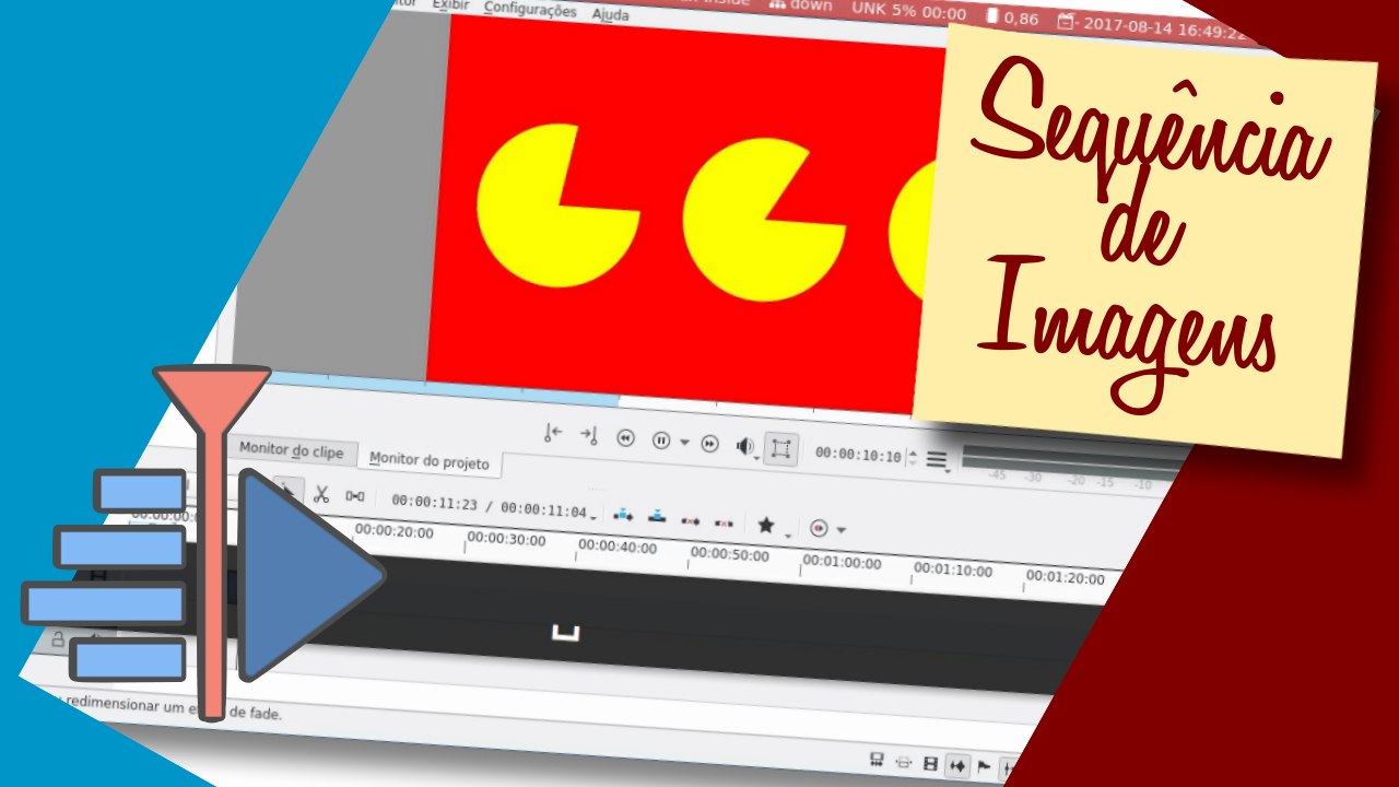 Animando uma sequência de imagens com o Kdenliv...