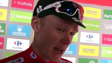 La Vuelta 2017 - Chris Froome : "Cette journée et cette 9e étape a été incroyable"