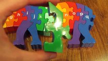 Alfabeto dinosaurio fácil para Niños rompecabezas abc123