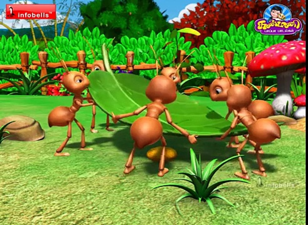 Chinna Chinna Erumbae - Tamil Rhymes 3D Animated