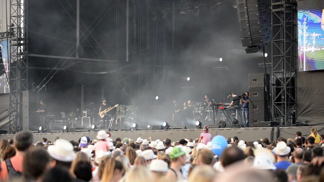 Le concert de Slimane au festival des Solidarités à Namur