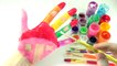 Hand Face Painting Learn Colors for Children Body Painting Finger Family Nursery Rhymes by