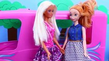 Frozen Dolls Barbie RV Camper Road Trip Disney Princess Elsa, Barbie & Frozen Kids DisneyC