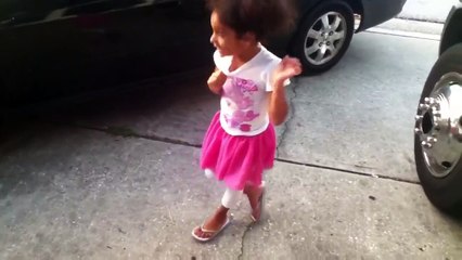 Little girl cursing at teacher