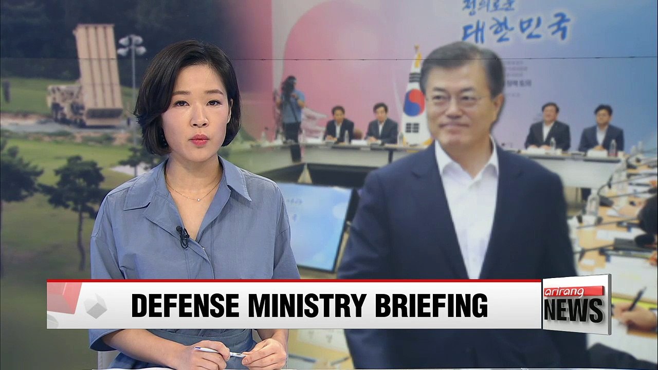 President Moon to be briefed on progress of THAAD deployment, North Korean threat