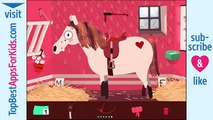 Amusement poney animal de compagnie soins jouer les couleurs bain Robe vers le haut avec poney boîte de des jeux pour bébé