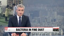 Bacteria found in Seoul and Beijing's fine dust reported to be similar