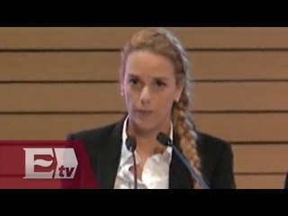 Lilian Tintori pide liberación de presos políticos en Venezuela / Ingrid Barrera