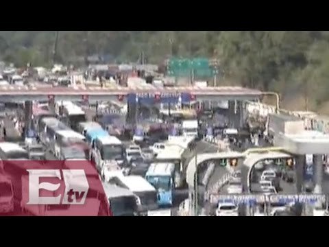 Colapsa circulación de la México-Toluca por bloqueos de CNTE / Ingrid Barrera