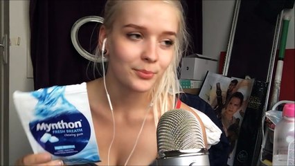 ASMR (mouth sounds, tapping, finnish words)