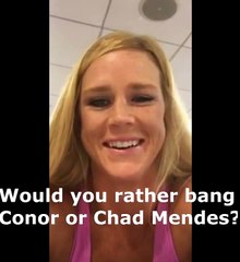 Holly Holm Talks about Conor McGregor & Chad Mendes