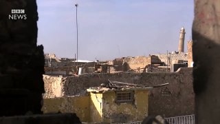 EXCLUSIVE pictures Of Nuri Mosque and its leaning minaret after destruction- BBC News-U_AaBf83iU0