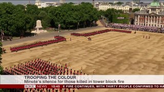 London Fire - A minute's silence is observed by The Queen- BBC News-tNhECH9NMYQ