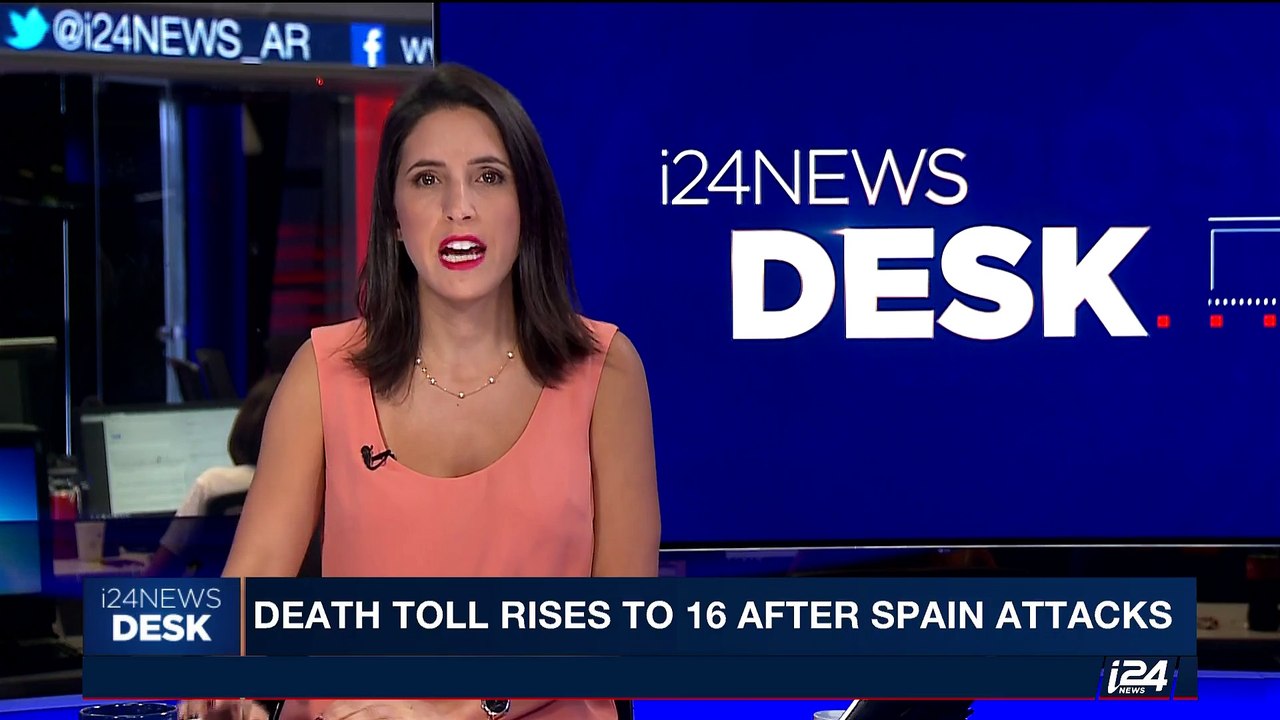 i24NEWS DESK | Death toll rises to 16 after Spain attacks | Monday, August 28th 2017