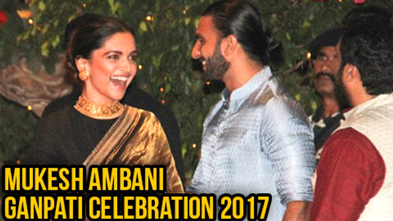 Ranveer Singh Deepika Padukone Attend Mukesh Ambani Ganpati Celebration Together