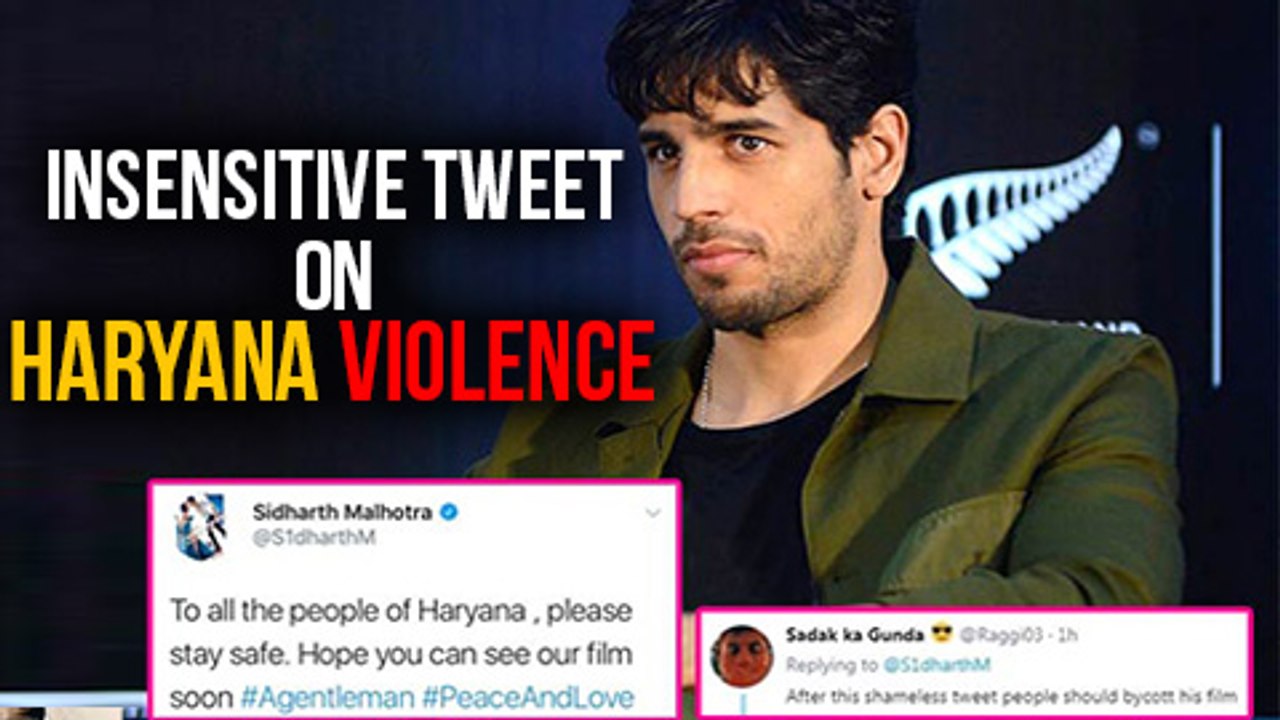 Sidharth Malhotra Reacts To His Tweets On A Gentleman In Haryana—Ram Rahim Convicted