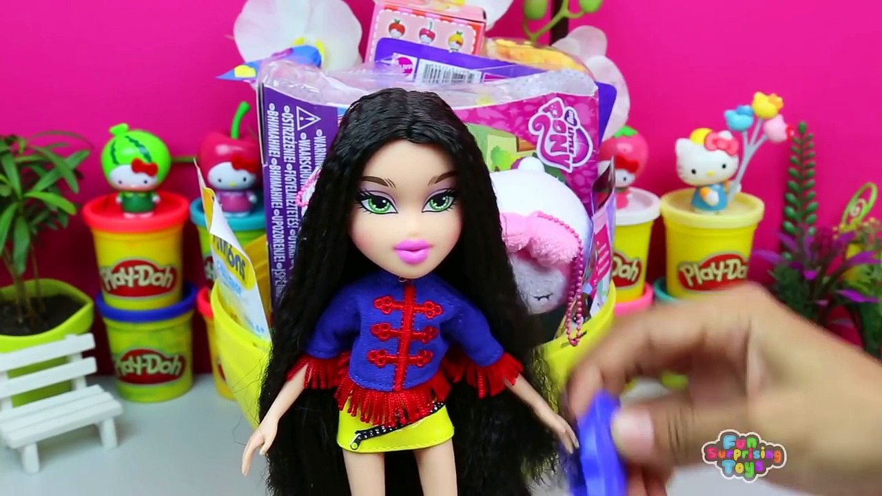 GIANT BRATZ SURPRISE EGGS Bratz Movie New DOLLS play doh surprise eggs play-doh Toy videos