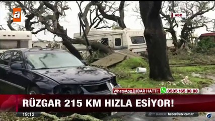 Amerika Teksas'ta Büyük Kasırga Felaketi...!