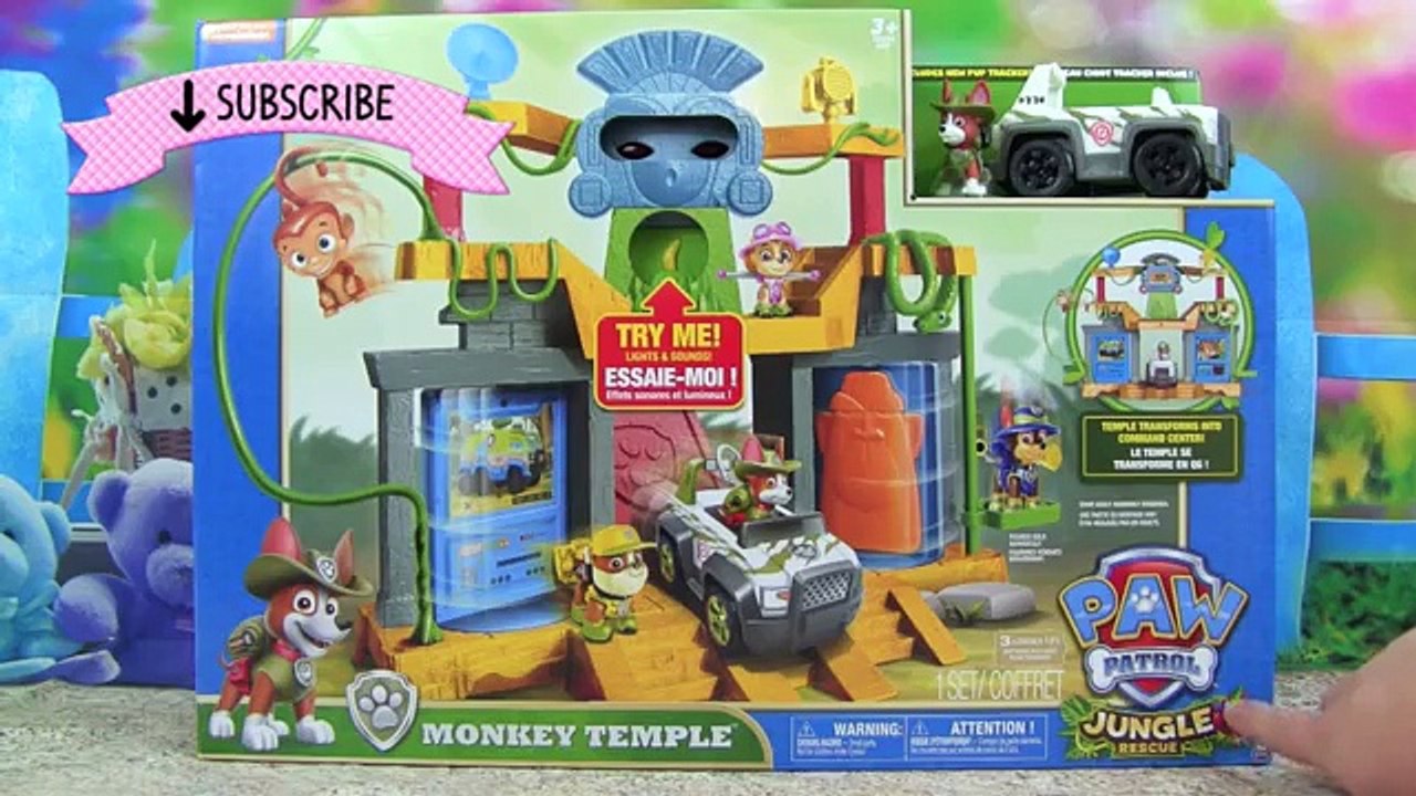 Центр гнаться команда джунгли марш обезьяна Новые функции Новый патруль лапа Набор для игр щенок Спасение Храм трекер