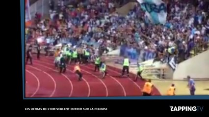 Monaco - OM : Après la défaite, les ultras marseillais veulent entrer sur la pelouse (vidéo)