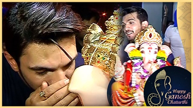 Arjun Bijlani DANCES At Ganpati Visarjan GANESH CHATURTHI 2017