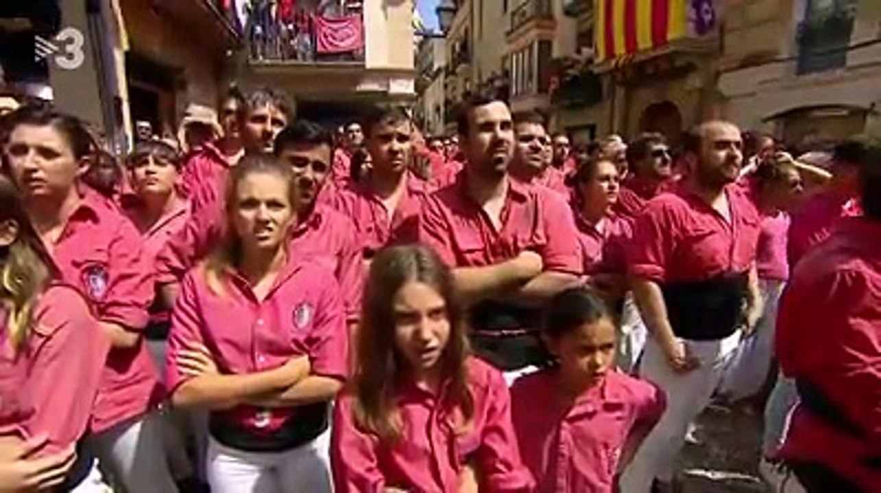 els Castellers de Vilafranca fan un 3 de 10 (3d10)
