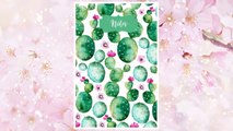Download PDF Notes: 120 Blank Lined Page Softcover Notes Journal, College Ruled Composition Notebook, 6 x 9 Blank Line Watercolor Succulent Cactus Boho Hippie Design Cover Note Book FREE