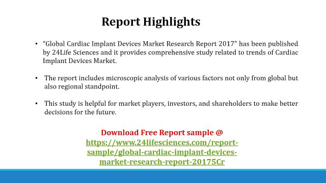 Global Cardiac Implant Devices Market Research Report 2017