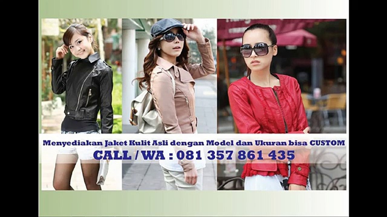 CAll _ WA 081 357 861 435 (TSEL) Jual Jaket Kulit Wanita - YouTube