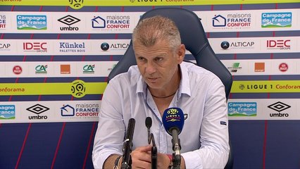 Conférence de presse Patrice Garande après Caen / Metz