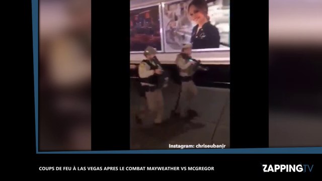 Mayweather vs McGregor : Panique dans les rues de Las Vegas à la fin du combat (vidéo)