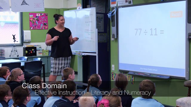 Class Domain- Effective Instruction - Literacy and Numeracy
