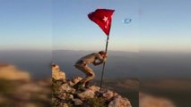 Mehmetçik, PKK'nın 'Girilemez' Dediği Yere Türk Bayrağı Çekti