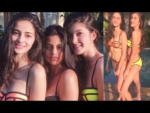 Shahrukh Khan Daughter Suhana In Bikini With Shanaya Kapoor And Ananya Pandey
