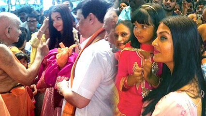 Aishwarya Rai Takes Daughter Aaradhya For Ganpati Darshan