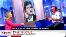 Philippe Martinez à Mélenchon: «Chacun son créneau» sur la contestation sur la loi Travail
