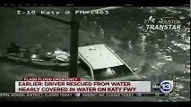 Raw  Driver Rescued From Mostly-Submerged SUV
